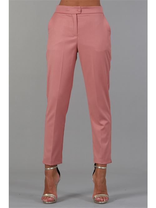 Pantalone in viscosa elastica Manuela Riva | PASEO/0705SALMONE
